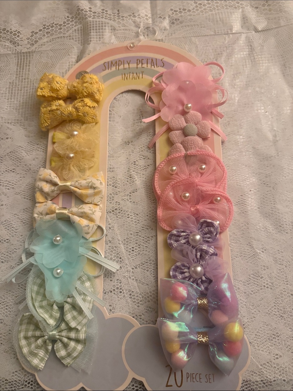 Infant Pastel Hair Clip Set - 20 Piece